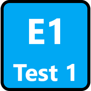 E1 Test 1